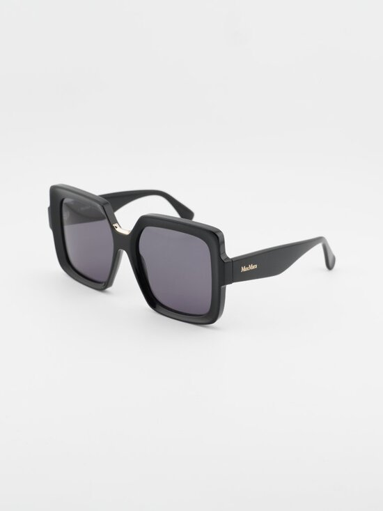Max Mara ERNEST MM0088 01A Sunglasses Black Square Frame, Smoke Lenses main image 9